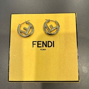 Authentic Fendi Small hoops